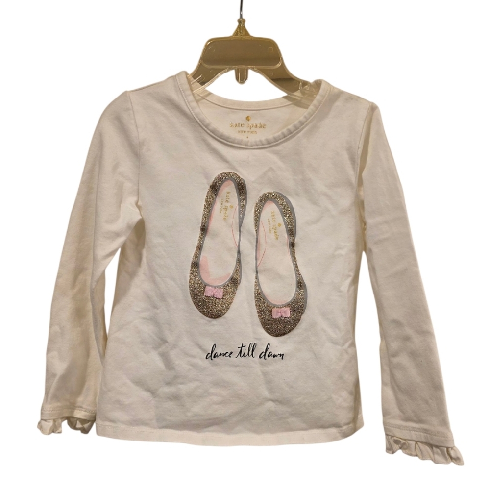 KATE SPADE NEW YORK Girl's Ballerina Shirt - Size 4
